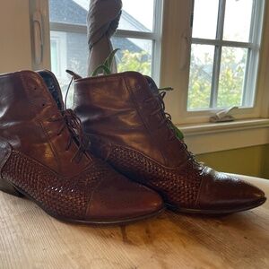 Vintage Italian Leather Ankle boot